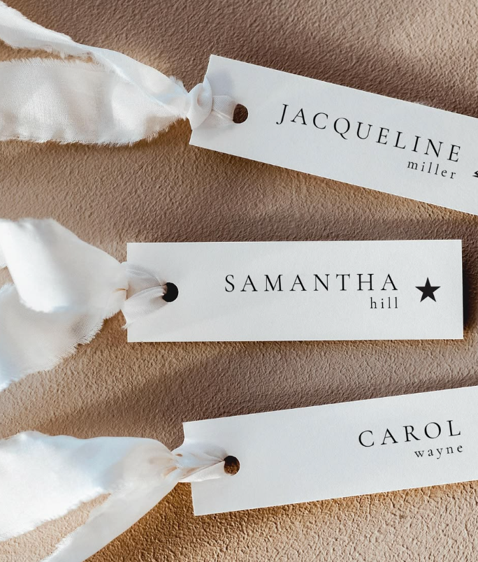 Table Place tags