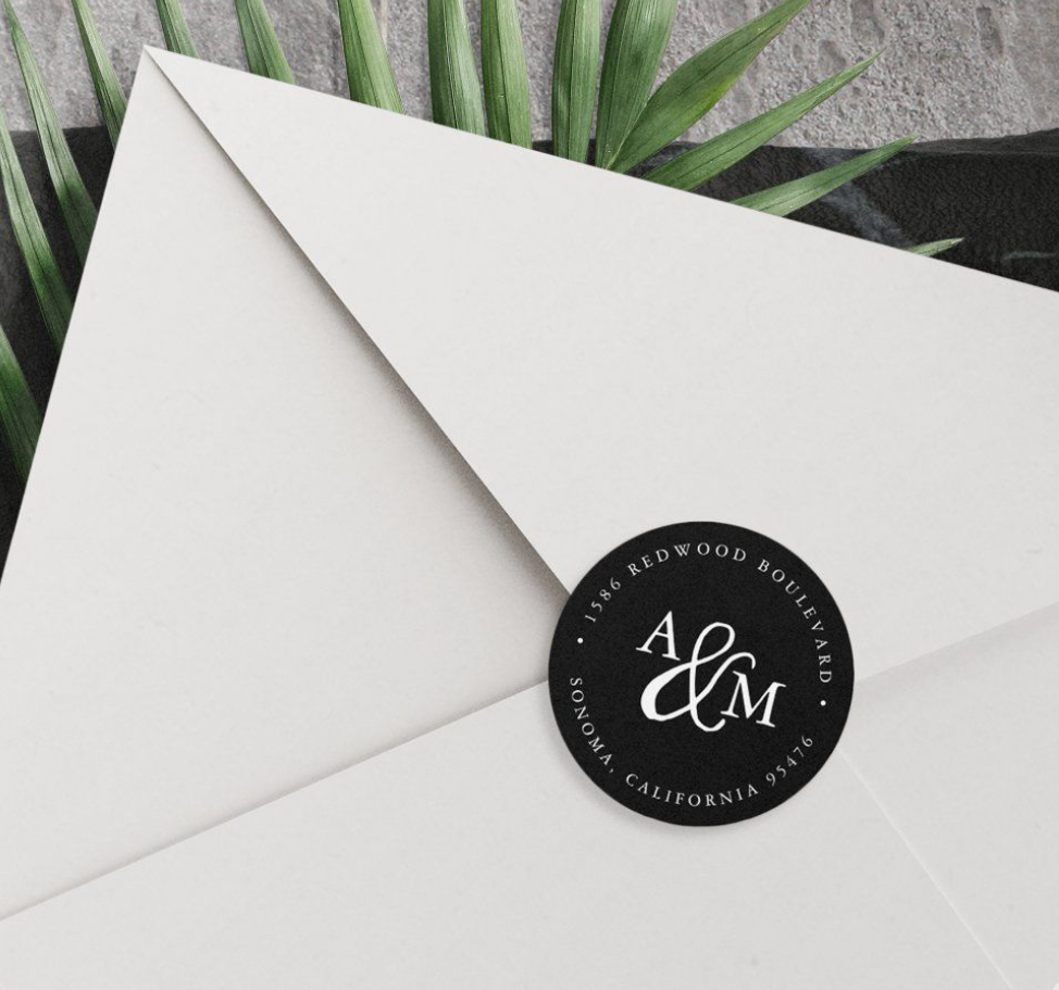 Luxe Circle Stickers 50mm x 50 mm
