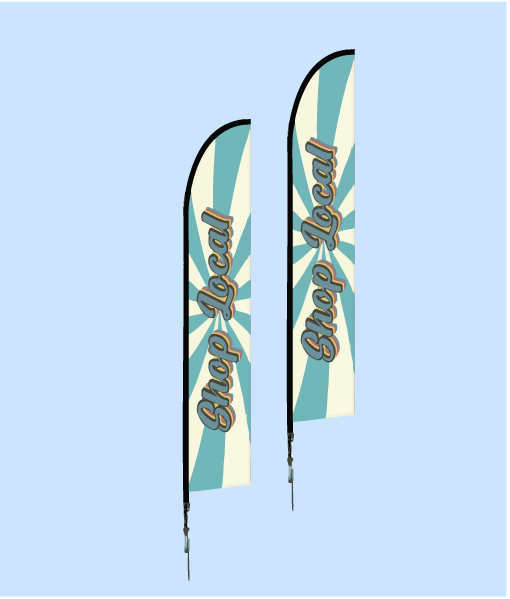 Feather Flag Double-Sided Printing