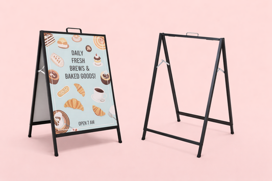 A-frame Changeable sides printing Sunshine Coast by SYKESPRINT